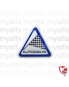 Emaljskylt "Autodelta"     550x500 mm                    