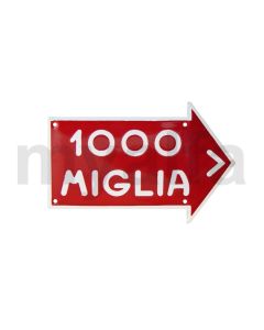 Emaljskylt "MILLE MIGLIA" 150x95mm                       