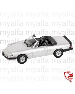 ALFA ROMEO SPIDER 1986-89 SILVER 1:18, LIMITED EDITION