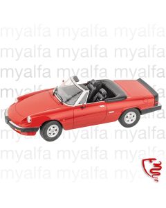 ALFA ROMEO SPIDER 1986-89 RED 1:18, LIMITED EDITION
