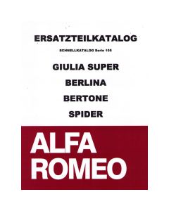 Reservdelskatalog / snabbkataliog Giulia/GT Bertone/Spider/ Berlina, 250 Sidor