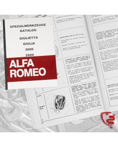 Spezialwerkzeug Katalog       Giulietta Giulia 2000 2600    
