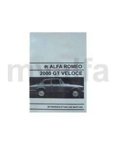 Bedienungsanleitung Bertone GTV 2000