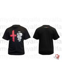 T-Shirt schwarz "Vintage",    100% Baumwolle                