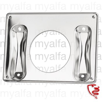 REAR NUMBERPLATE MOUNTING PLATE GT BERTONE, STAINLESS STEEL POLISHED