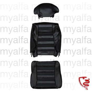 SEAT COVER GT BERTONE 1750 SERIES 2 FRONT VINYL SKAI BLACK