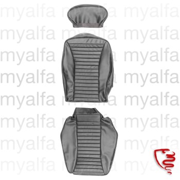 SEAT COVER MONTREAL FRONT LEATHER BLACK