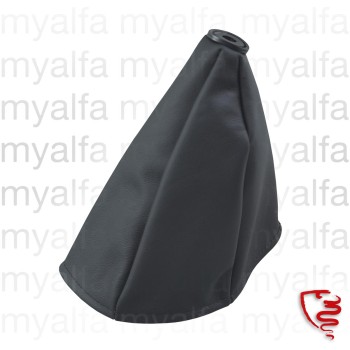 GEAR LEVER GAITER WITHOUT CONSOLE LEATHER BLACK