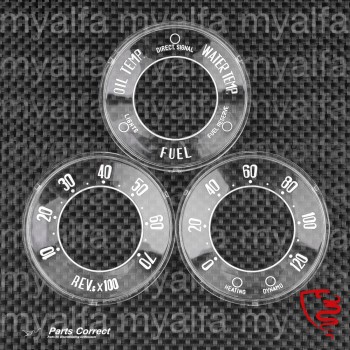 SET OF INSTRUMENT INSERTS - 750/101 SPIDER & SPRINT "NORMALE" 1300 - ENGLISH - TOP QUALITY