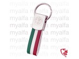 KEY RING CHROME STEEL WITH    EMBLEM AND TRICOLORE          
