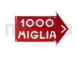 SIGNBOARD ENAMEL "MILLE MIGLIA" 150x95mm                    