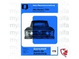 REPAIR INSTRUCTIONS ALFA ROMEO GIULIA, BERTONE GT, SPIDER (1750) -GERMAN LANGUAGE-