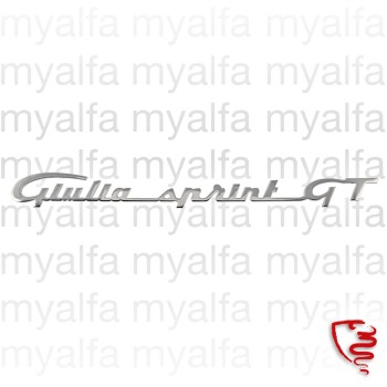 Schriftzug "Giulia Sprint GT"