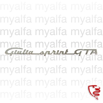 Schriftzug "Giulia Sprint GTA"