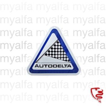 Emailleschild "Autodelta"     550x500 mm                    