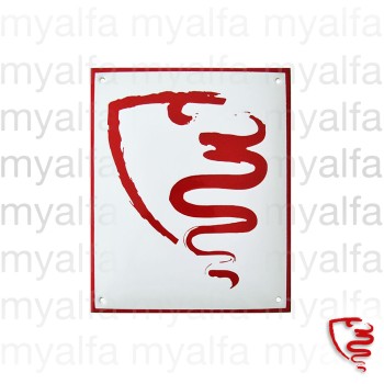 Emailleschild "myalfa" 190 x  230 mm                        