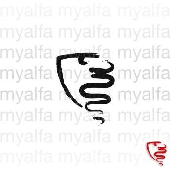 Aufkleber "myalfa" schwarz,   12,5 cm                       