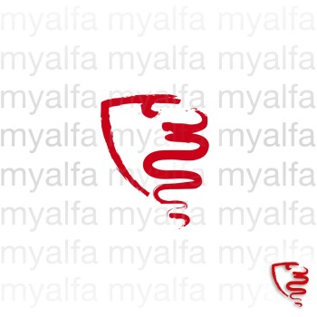 Aufkleber "myalfa" rot, 12,5  cm                            