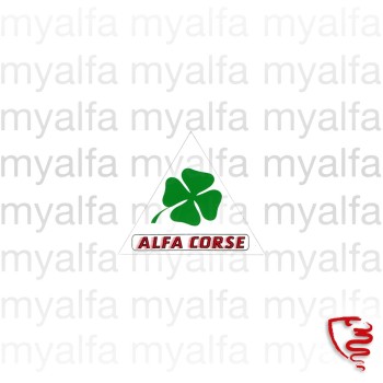 Aufkleber Alfa Corse Dreieck  mit Kleeblatt                 