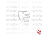 Aufkleber "myalfa" silber, 12 5 cm                          