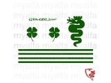 Satz Aufkleber GTA 1300 Junior grün