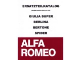 Ersatzteil- / Schnellkatalog Giulia/GT Bertone/Spider/ Berlina, 250 Seiten