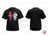 T-Shirt schwarz "Vintage",    100% Baumwolle                