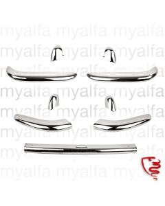 Stoßstangen - Spider 750 Bj.1956-59 - Satz vorne & hinten, eckiger Ausschnitt hinten