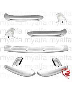 Stoßstangen - Spider 750 Bj.1959-65 - Satz vorne & hinten, runde Ausschnitte hinten