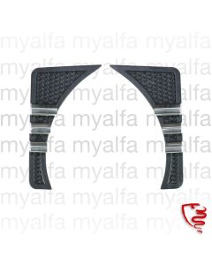 SET OUTER FRONT GRILLE (2 PC) SPRINT GTV 1966-68            (3 CHROME STRIPS) METAL