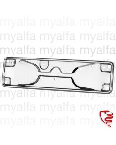Nummernschildunterlage GT Bertone vorne, Edelstahl poliert