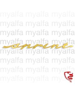 Schriftzug "sprint" - 750/101 1300 Sprint, gold, 190 mm     