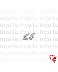 Schriftzug "1,6" Giula hinten