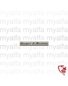 Emblem "disegno di Bertone" GT Bertone Bj.1963-69 Alu