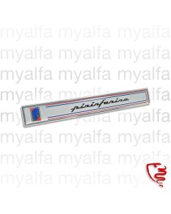 BADGE PININFARINA SPIDER 1985-93 AT THE SIDE