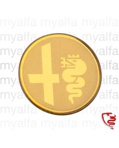 BADGE STEERING WHEEL CENTRE GOLD