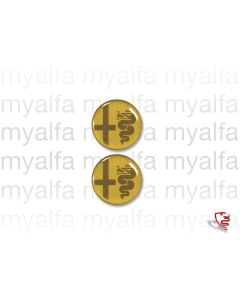 Embleme (Satz) "Bollino d'oro"Giulia C-Säule                