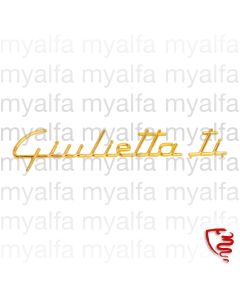 Schriftzug "Giulietta ti"     750/101 Berlina TI            