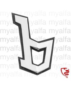 Emblem "b" BERTONE Montreal med  underlag