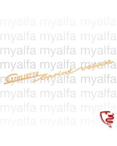 Schriftzug "Giulietta sprint  veloce" 750/101 Sprint        Veloce - Kotflügel