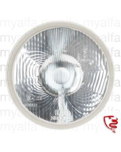 HEADLIGHT H4 7" PLANE GLASS (170mm)3-LATCHES MOUNTING 