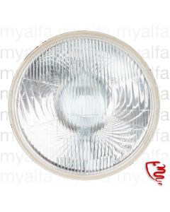 Scheinwerfer DESIGN CARELLO H4 7" (170mm) 
"Linksverkehr" 3-Nasenbefestigung 