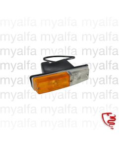 INDICATOR GIULIA 1962-73 ORANGE/WHITE , FRONT RIGHT CARELLO, CHROME DIVIDER 