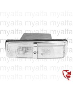 Blinker Giulia Bj.1962-73 weiß/weiß ALTISSIMO Chromsteg links