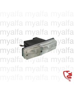 INDICATOR GIULIA 1962-73 WHITE/WHITE, FRONT LEFT CARELLO, CHROME DIVIDER