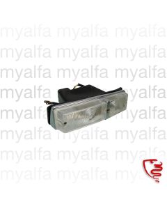 INDICATOR GIULIA 1962-73 WHITE/WHITE, FRONT RIGHT CARELLO, CHROME DIVIDER