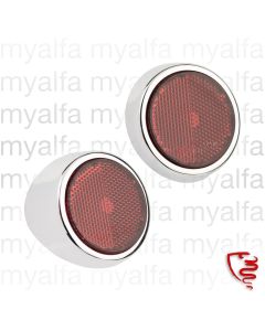 Satz Reflektoren mit          Chromgehäuse Giulietta        Spider 2.Serie