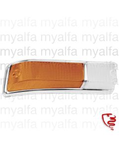 INDICATOR LENSE GT BERTONE 1970-77 ORANGE/WHITE FRONT RIGHT