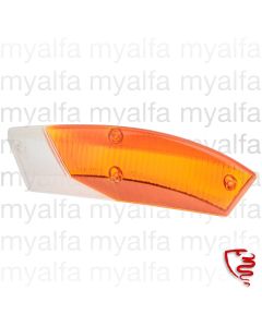 INDICATOR LENSE SPIDER 1966-69 ORANGE/WHITE FRONT LEFT