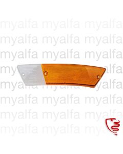 INDICATOR LENSE SPIDER 1970-82 ORANGE/WHITE FRONT LEFT